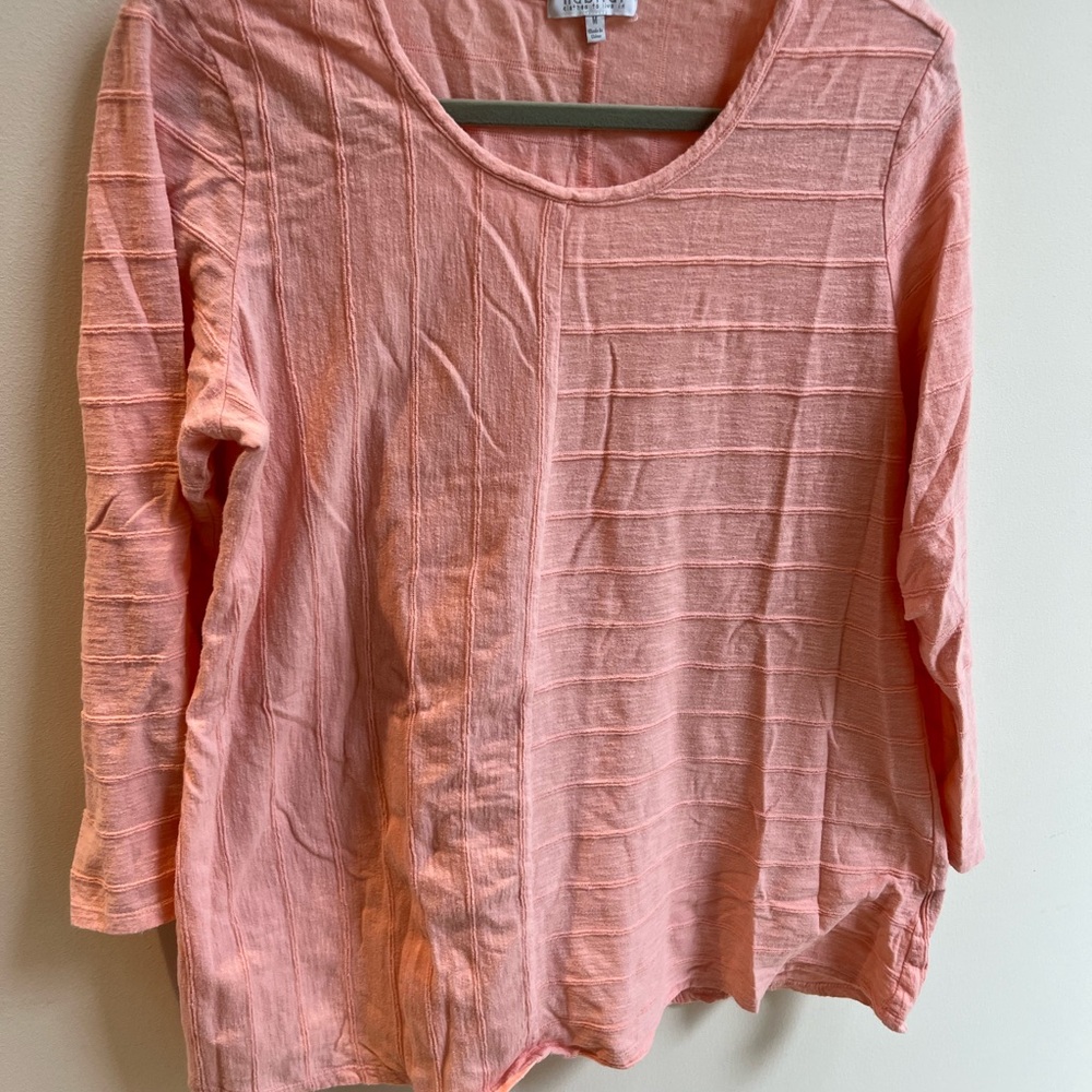 Habitat Coral Long Sleeve Textured Tee